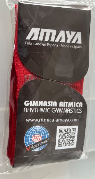 NOUVEAU ! Ruban Amaya FIG 5 mètres unis- Rouge
